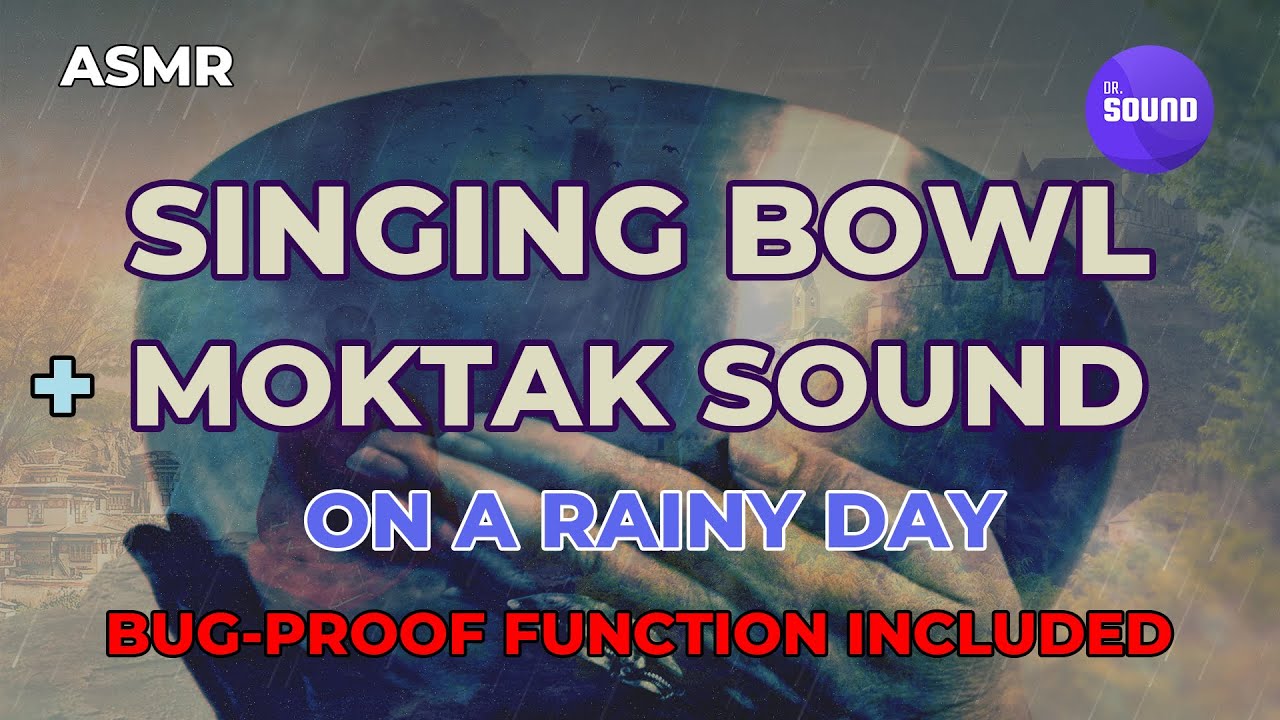 Singing Bowl + Moktak + Rain Meditation ASMR with insect (incl. mosquito) repellent ultrasound