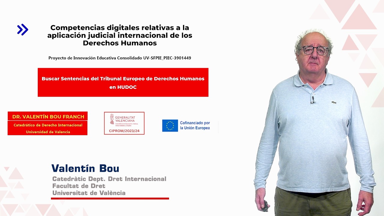 Buscar Sentencias del Tribunal Europeo de Derechos Humanos en la base de datos HUDOC