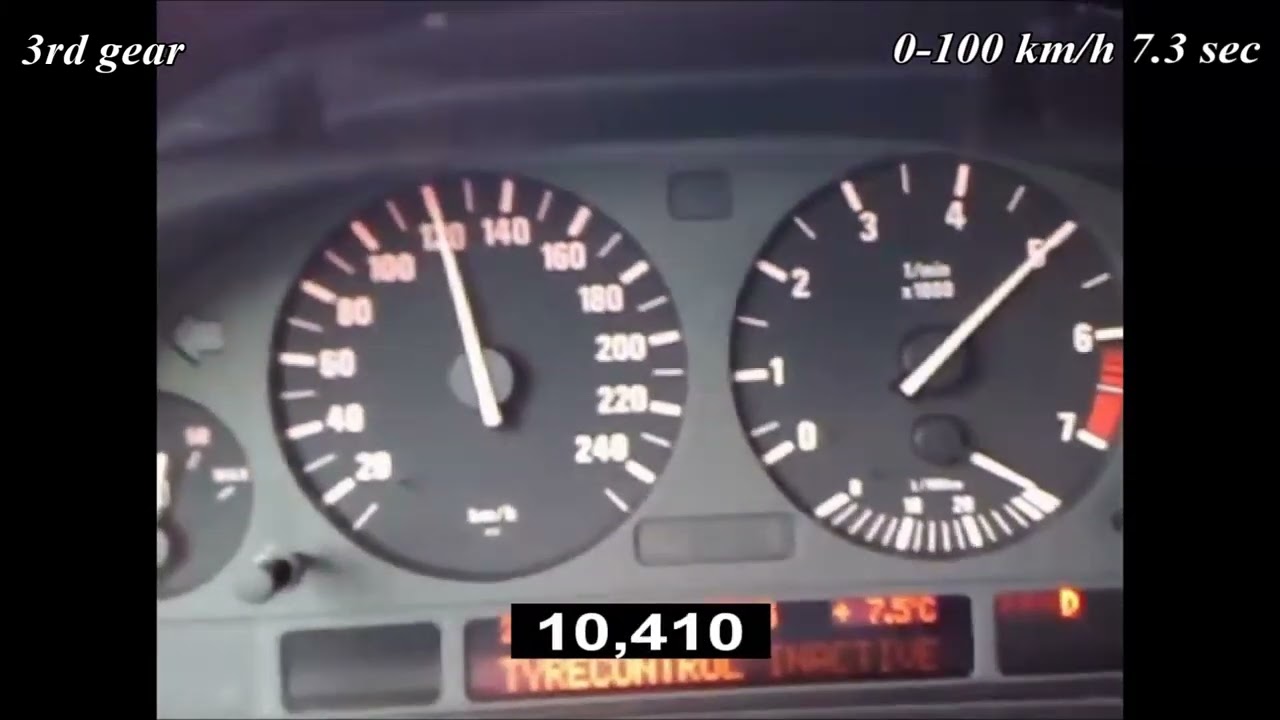BMW 530i E39 231 HP: Thrilling Acceleration from 0 - 200 km/h