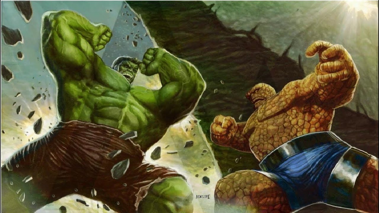 The Hulk Vs The Thing / EPIC DEATH BATTLE!!!