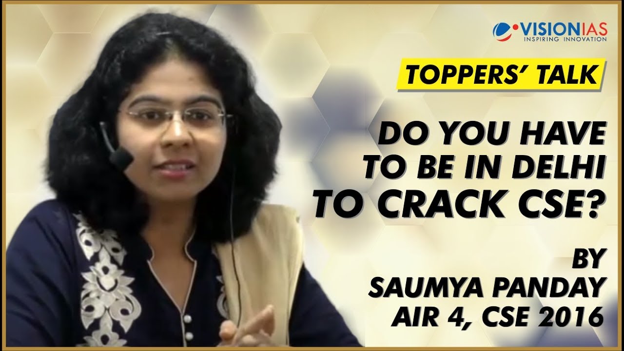 Toppers' Talk by Saumya Pandey, AIR-04
