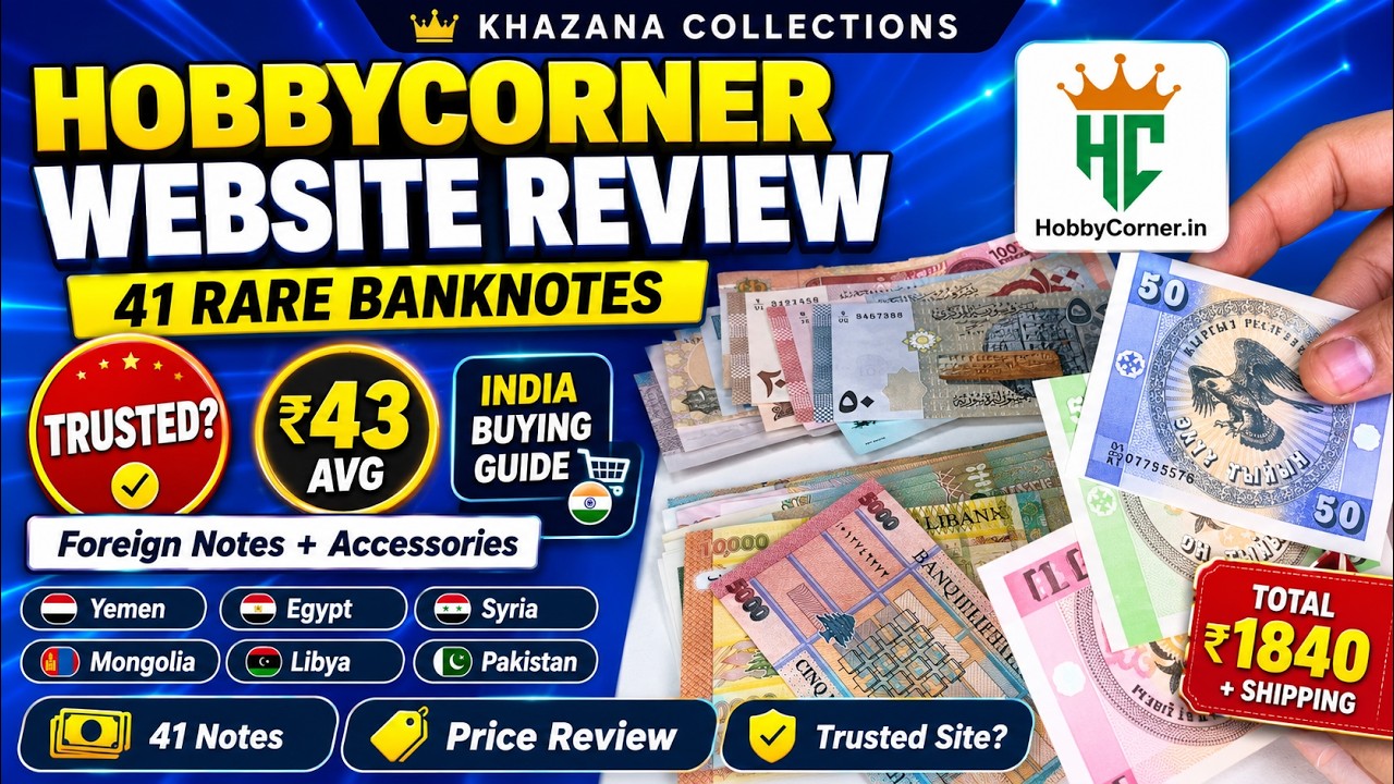 Где купить подлинные коллекционные банкноты в Индии 🇮🇳 | Обзор и цены на HobbyCorner.in