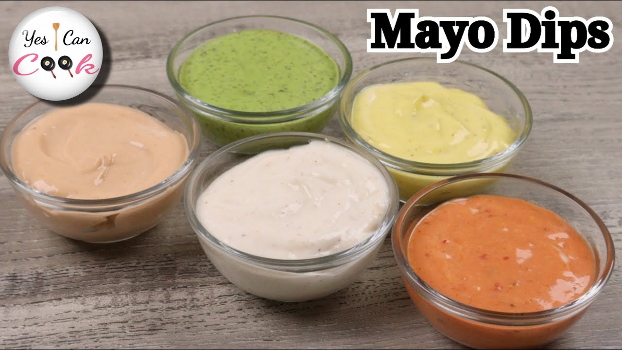 5 Quick Mayo Dips ❗️ Flavored Mayonnaise by (YES I CAN COOK)