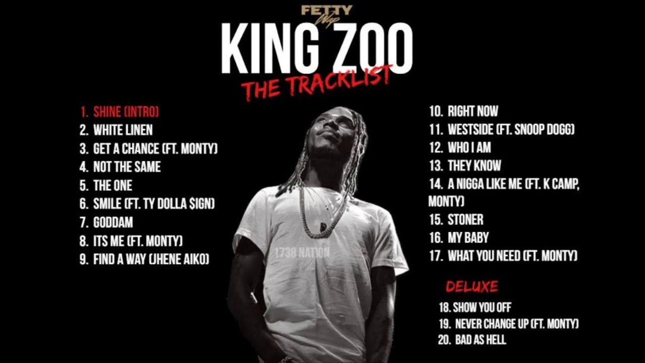 Fetty Wap - King Zoo Tracklist (Updated)