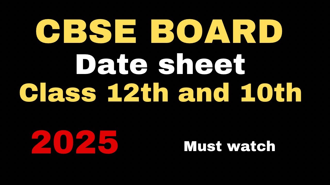 CBSE Date Sheet 2024 Released: Check Exam Schedule Now!