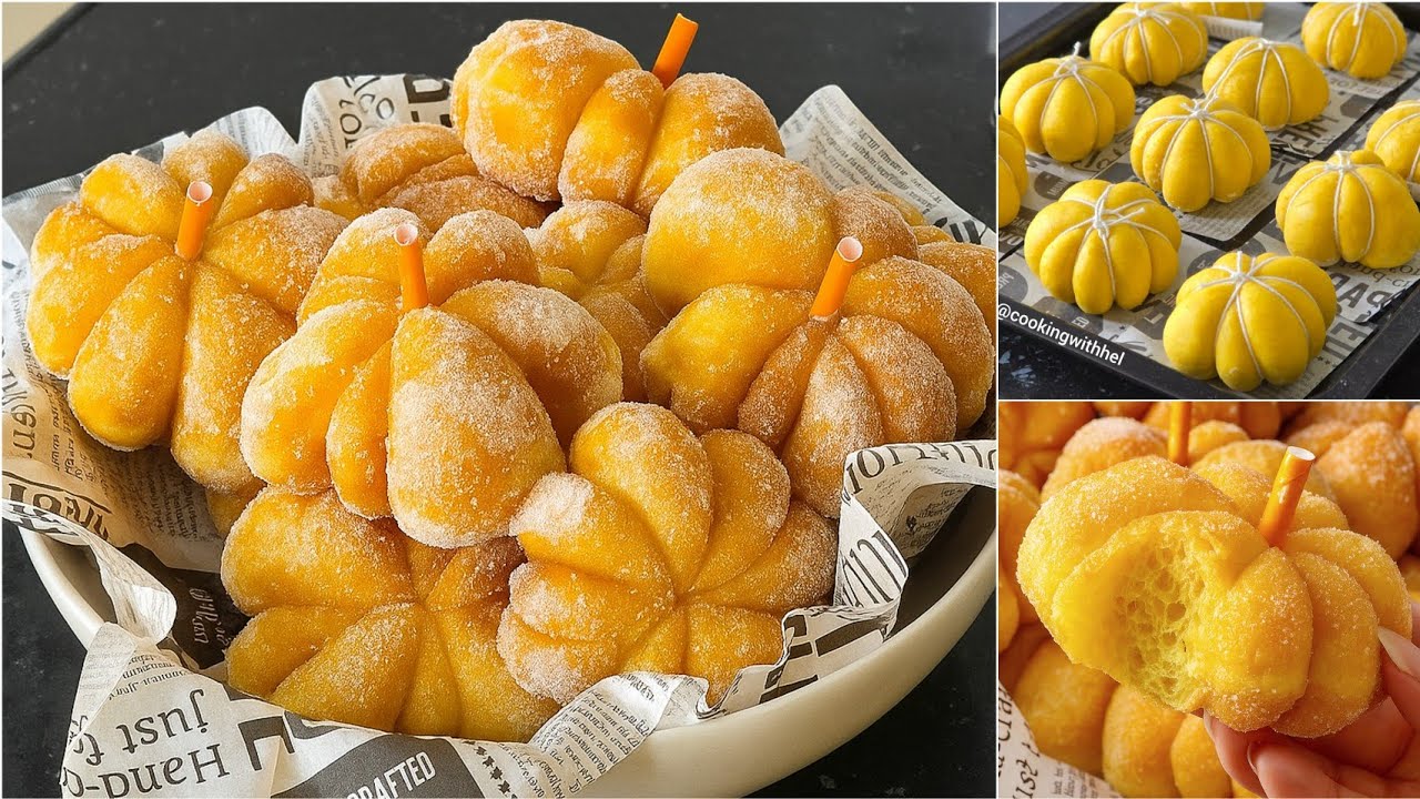 Favorit anak-anak. Resep donat labu kuning, gak kalah enak dengan donat kentang