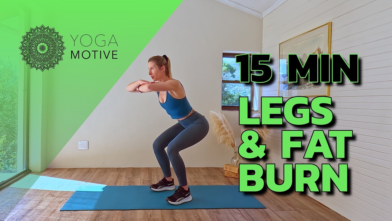 15min Legs & Fat Burn Workout | No Equipment, Bodyweight Only