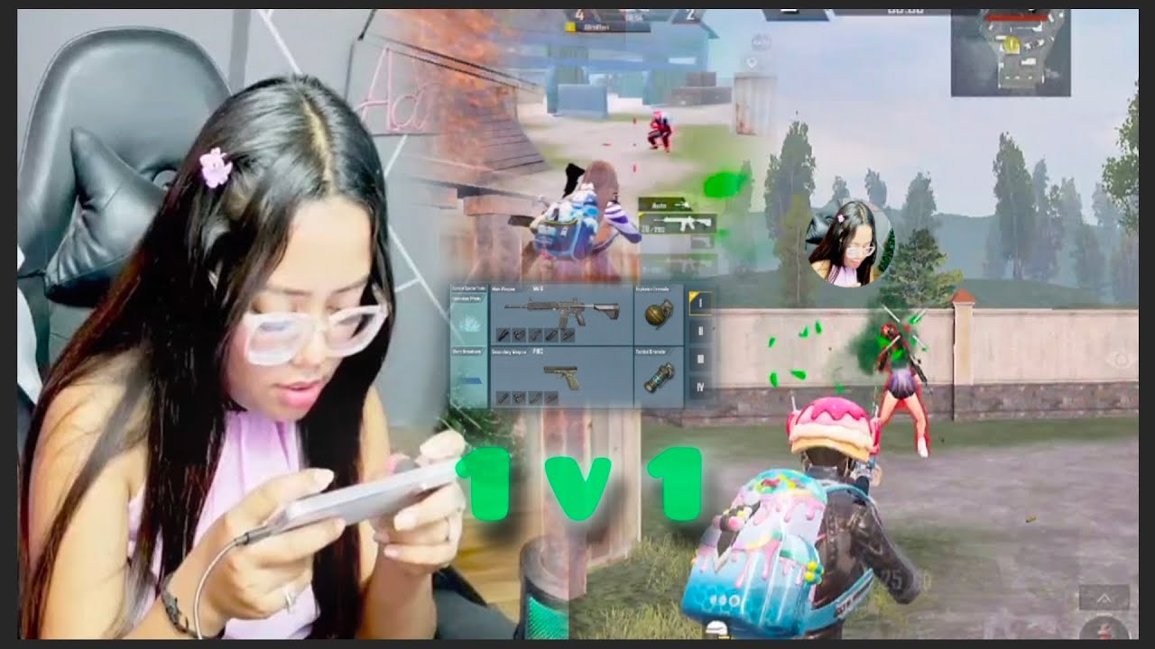BGMI 1V1 with girl streamer 🔱 The end 💀 streamer vs @XdiroBGMI 