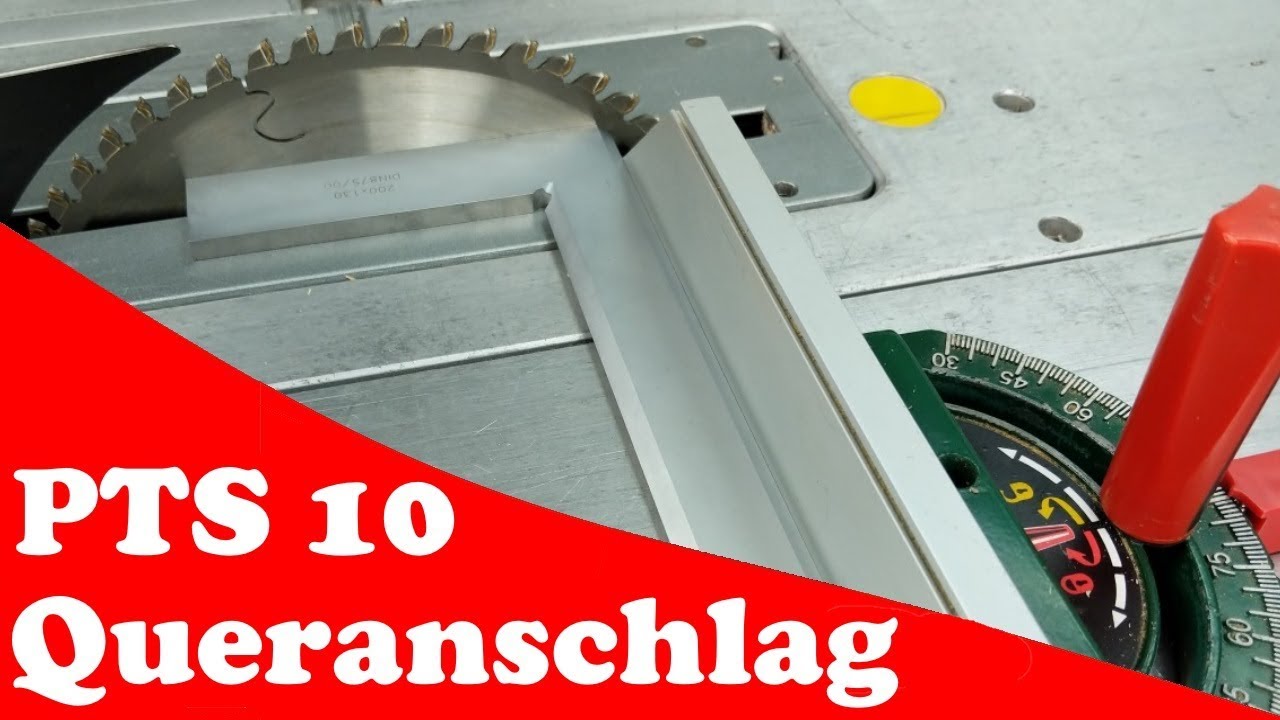 PTS10 Queranschlag einstellen, zwei Varianten.