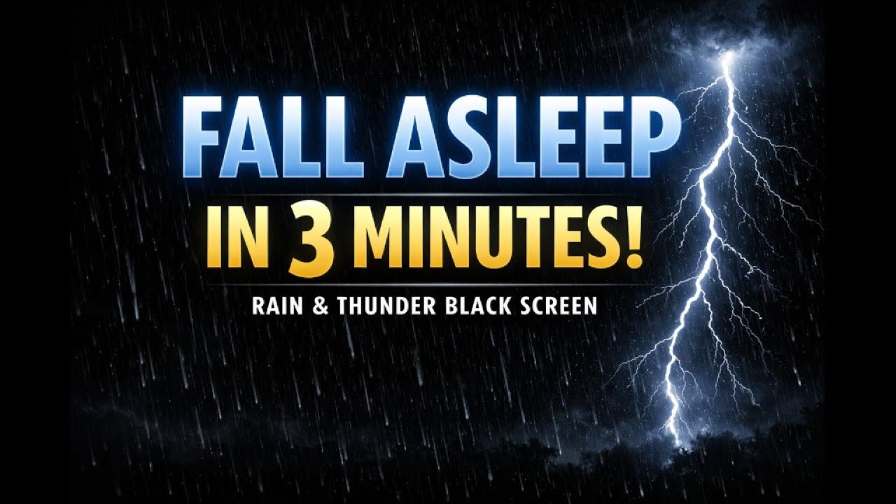 Fall Asleep in 3 Min Black Screen