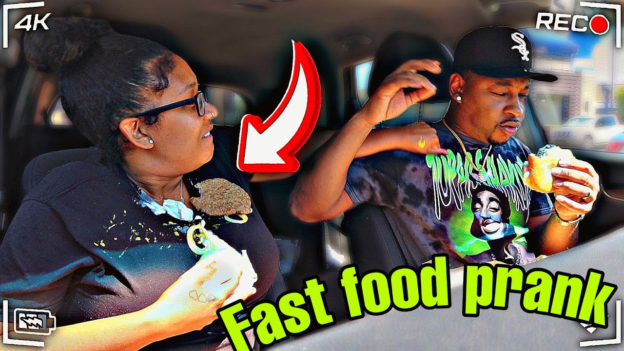THROWING Fast Food On My WIFE To See Her Reaction!! *BAD IDEA*