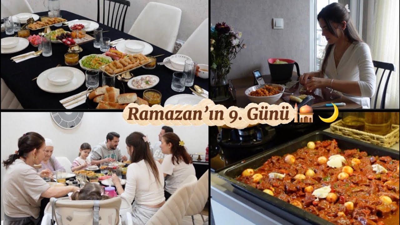 RAMAZAN’DA HER GÜNE BİR VLOG (9/29)| İftara Misafir Menüsü | Belen tava, lahana sarması