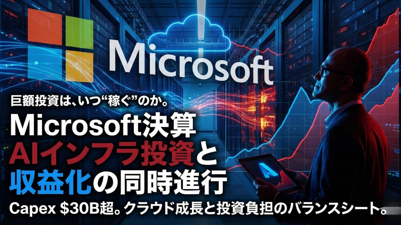 【FY26 Q2決算】なぜ「好決算」でもMicrosoftは売られた？AIインフラ投資とRPOの罠