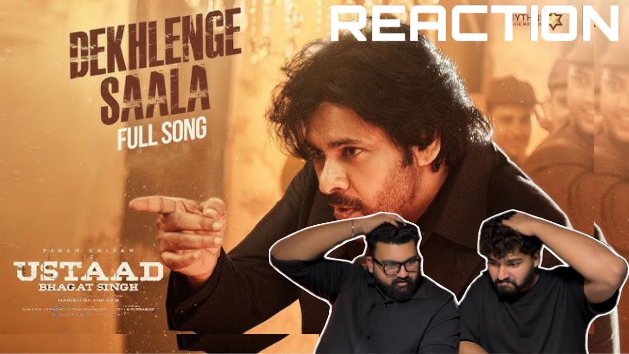 🔥Dekhlenge Saala Lyrical Video REACTION 🔥| Ustaad Bhagat Singh | Pawan Kalyan Harish|Devi Sri Prasad