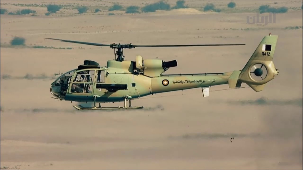 Qatar Emiri Air Force SA 342 Gazelle demonstration