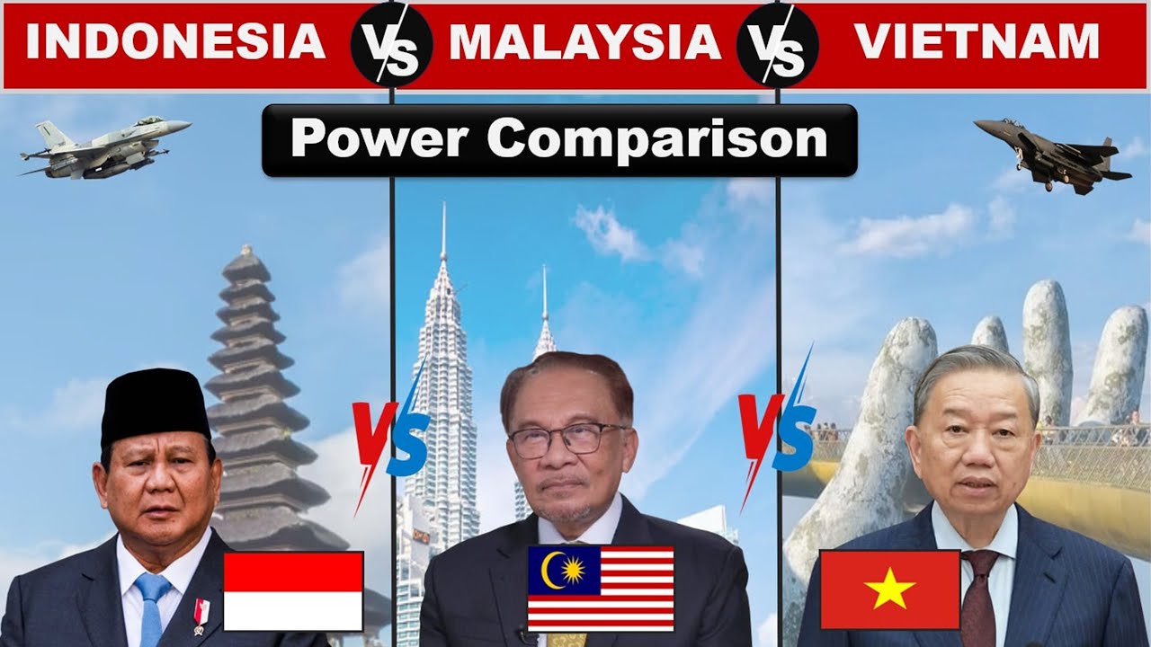 Indonesia vs Malaysia vs Vietnam Military Power Comparison 2025
