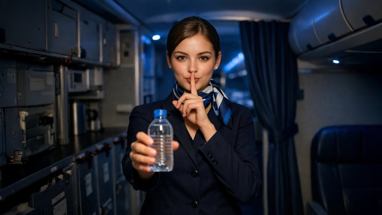 Off-Limits Flight Attendant - Sneaking You Water Behind the… (Whispered, Night Flight) (ASMR F4M)