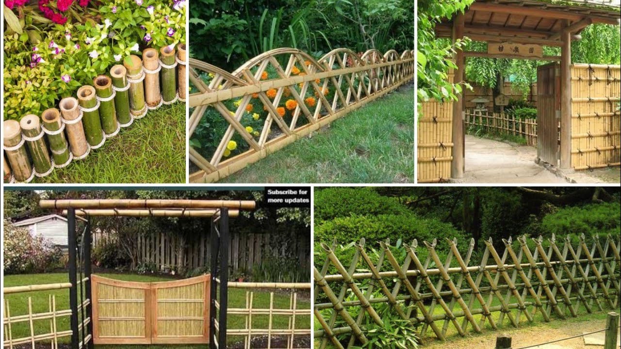 IDEIAS DE CERCAS PARA JARDIM COM BAMBOO!