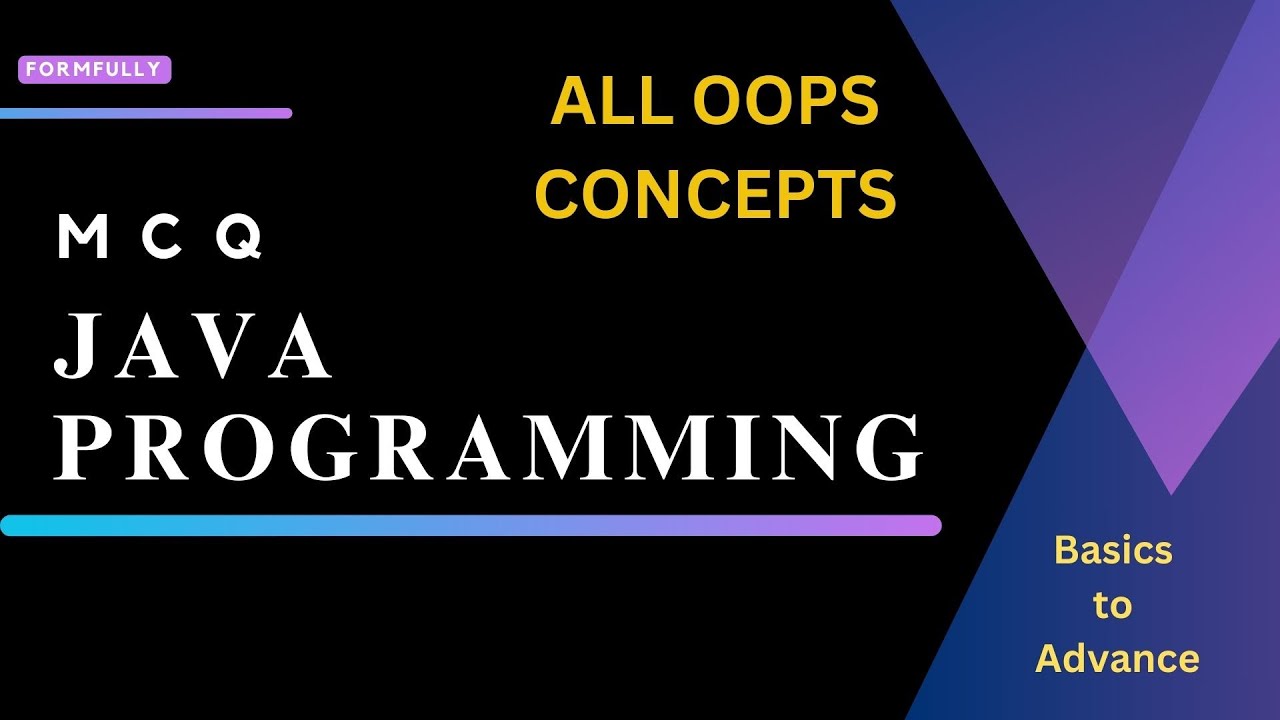 Java Programming | All oops concept MCQ | Basics to Advanced | Complete Java MCQ series | Wings 1