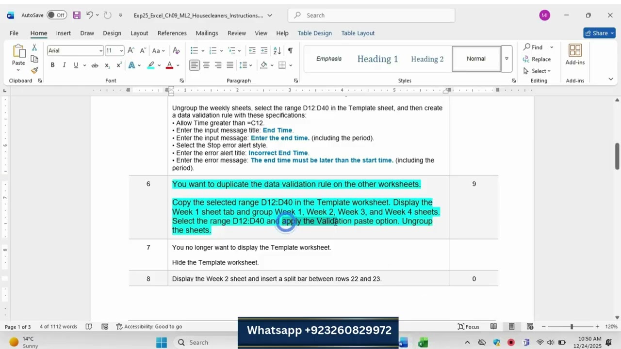 Exp25_Excel_Ch09_ML2_Housecleaners | Excel Chapter 9: Grader Mid-Level 2 - Housecleaning Service