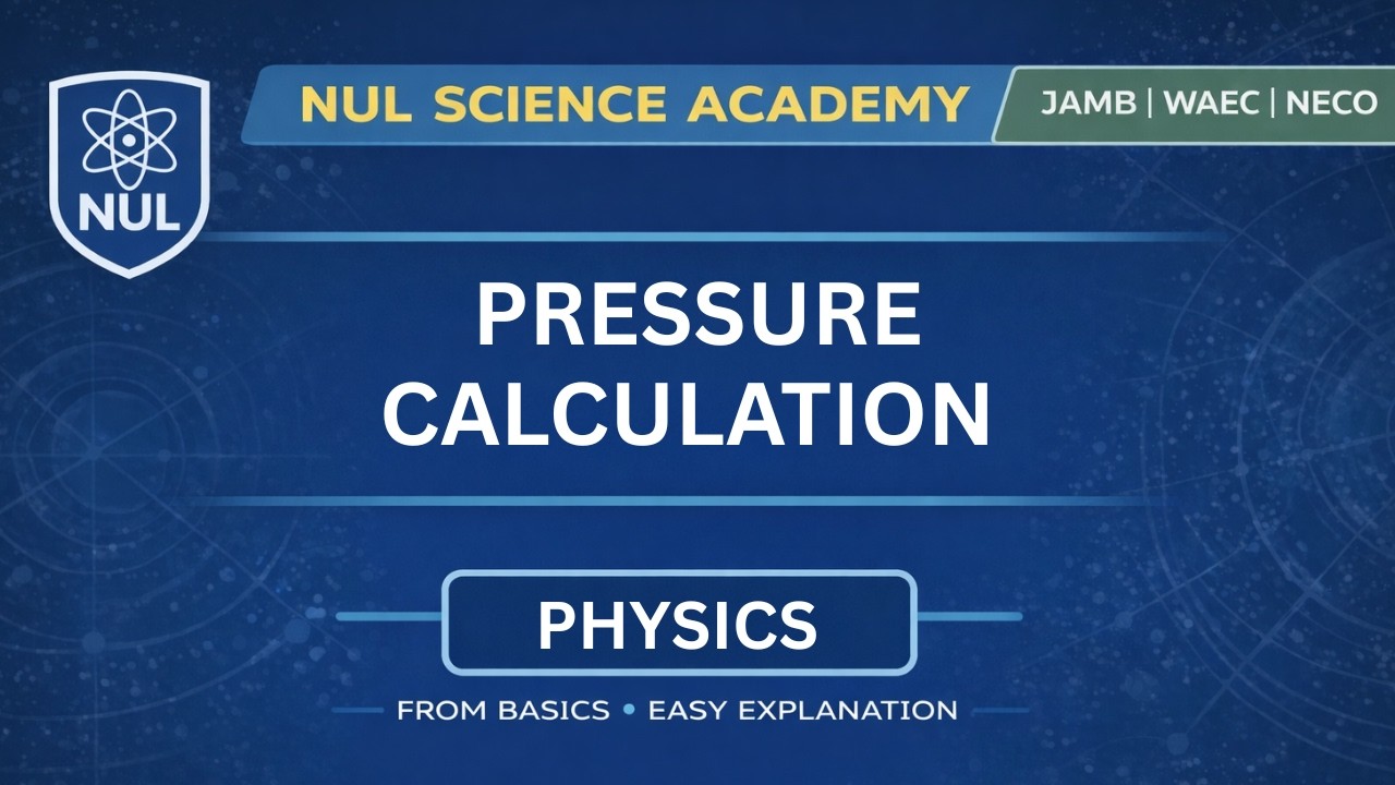 JAMB PHYSICS | PRESSURE CALCULATION