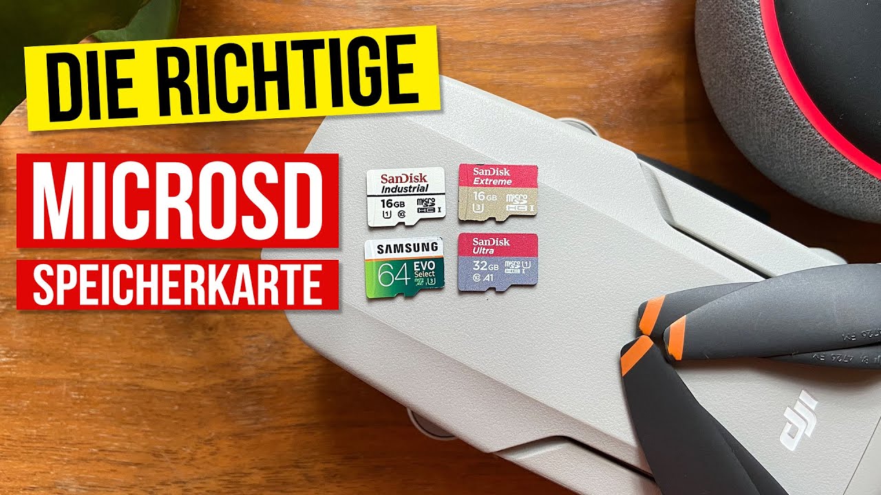 Die beste Micro SD Speicherkarte für Deine DJI Mini 3 Pro, DJI Mini 4 Pro oder DJI Mini 2 SE