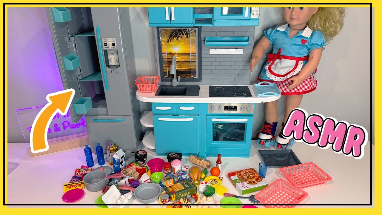 ASMR 🍽️✨ Unboxing & Organizing my Kitchen Playset (My Life As)! Light & Sound! No Talking 🔥
