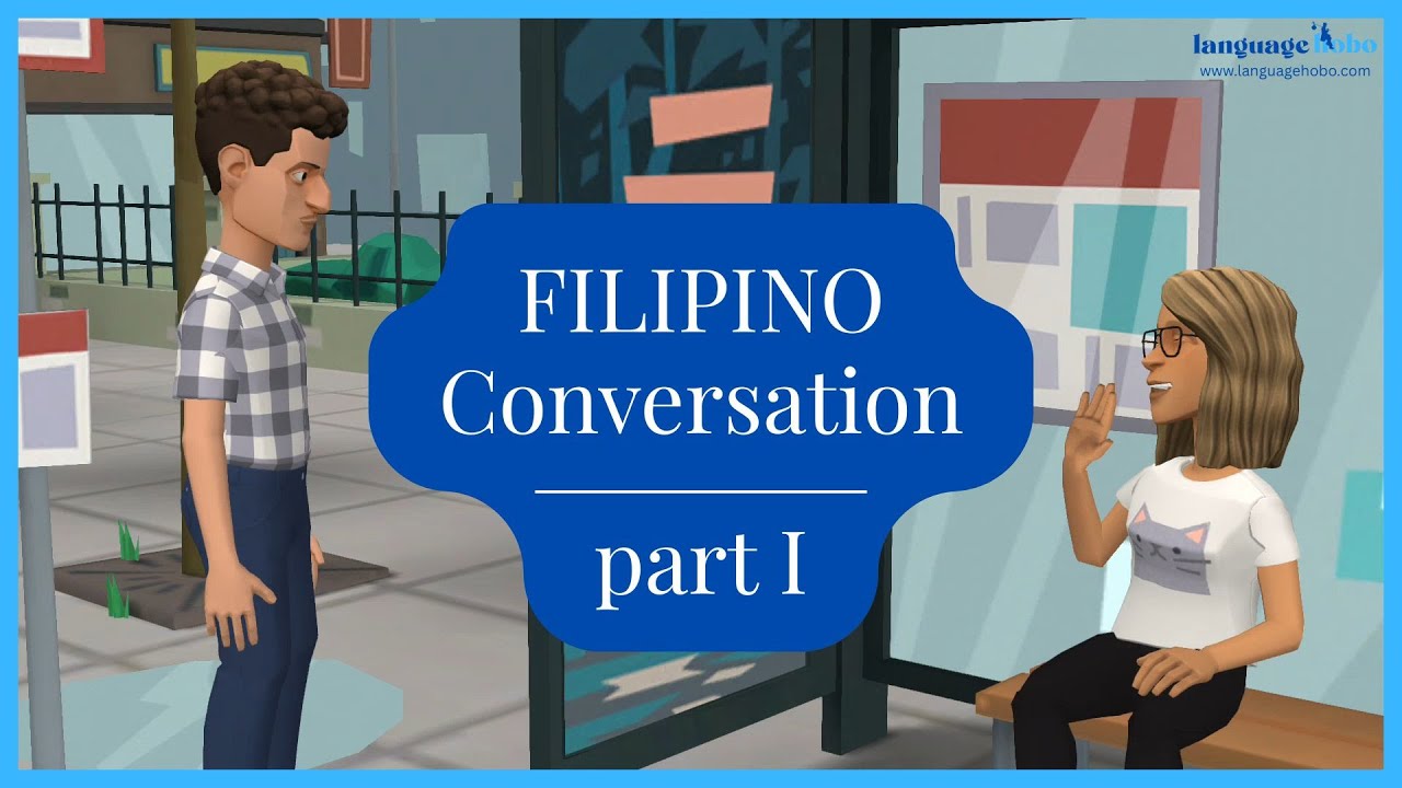 Filipino/Tagalog Conversation: part 1 - Learn Filipino through cartoons (with audio and subtitles)