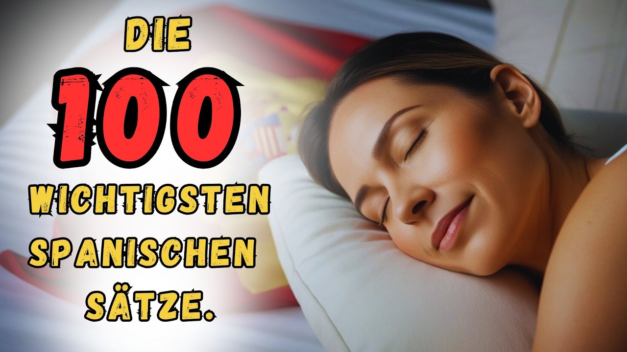 Spanisch lernen im Schlaf: Die 100 wichtigsten W&ouml;rter auf Spanisch! (8 Stunden Version)