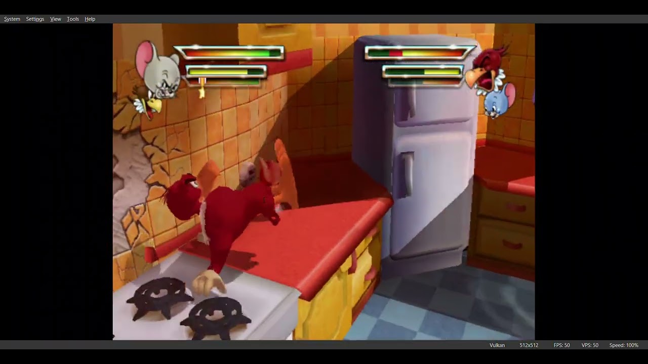 Tom & Jerry's War of the Whiskers Nibble and Eagle vs Nibble and Eagle All Stages