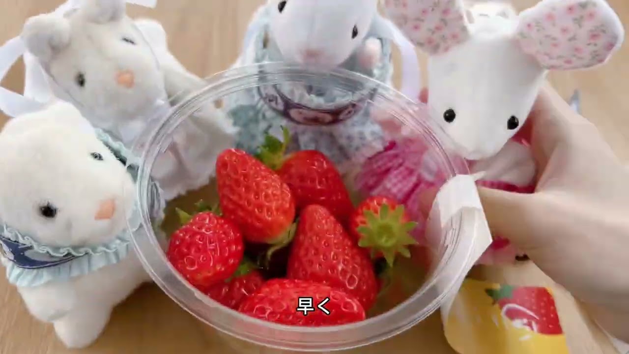 いいところって、どこ！？いちご運搬係の本業！大忙し！！