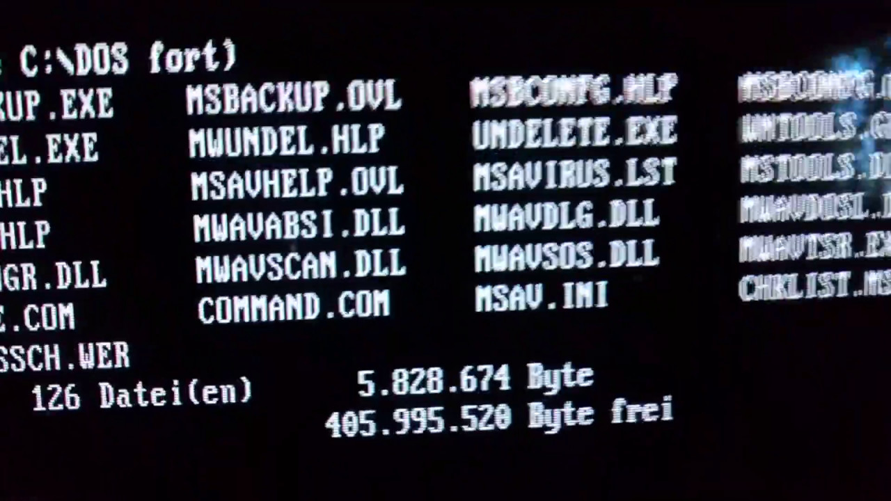 Old MS DOS PC Start Up