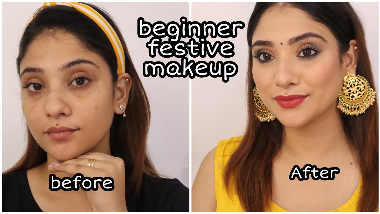 Easy festive Makeup look in 10 Min || shystyles