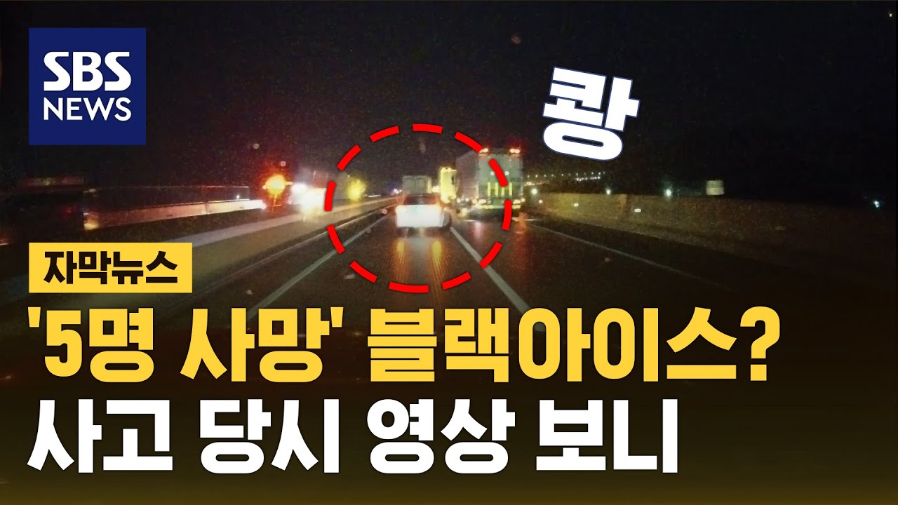 브레이크 밟아도 '쾅' 5명 사망 블랙박스 보니 (자막뉴스) / SBS