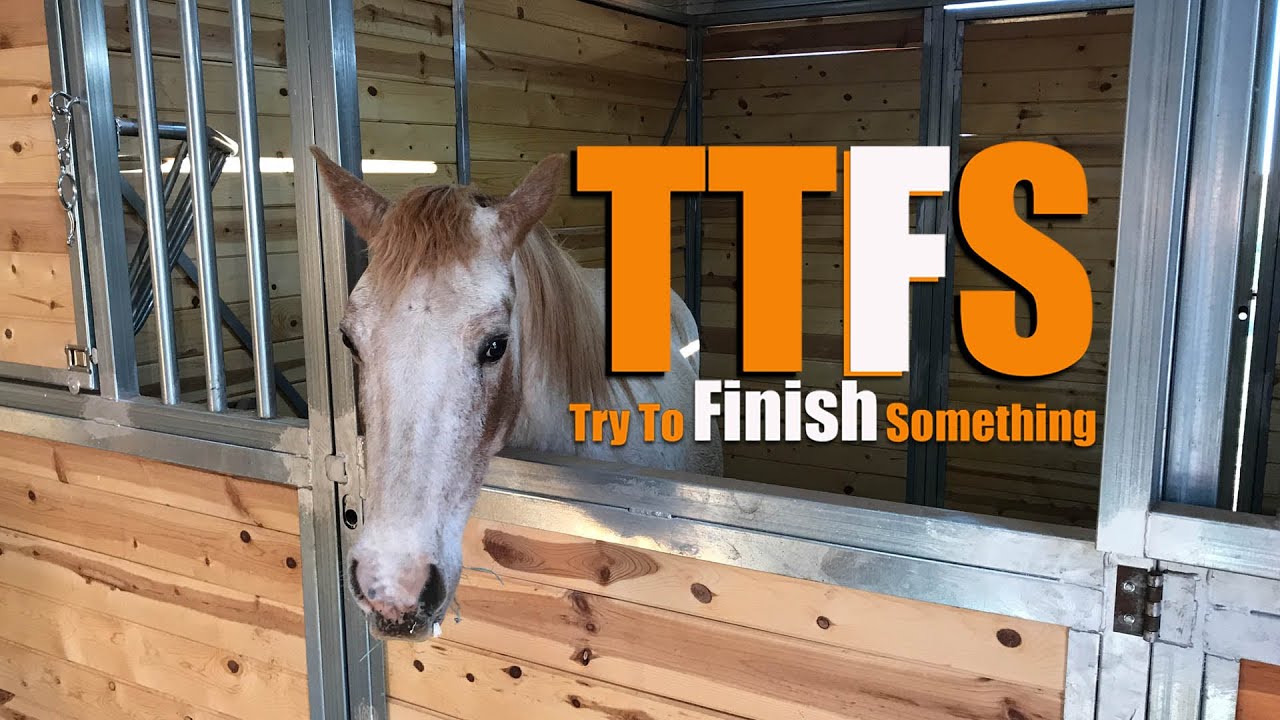 TTFS: Installing Stall Or Exercise Mats And Sharpening A Blade
