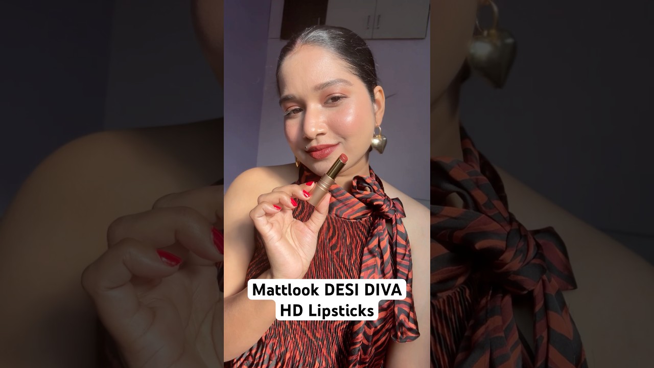 I got to try the lovely shades from @MattLook Desi Diva HD lipsticks 😍💋
