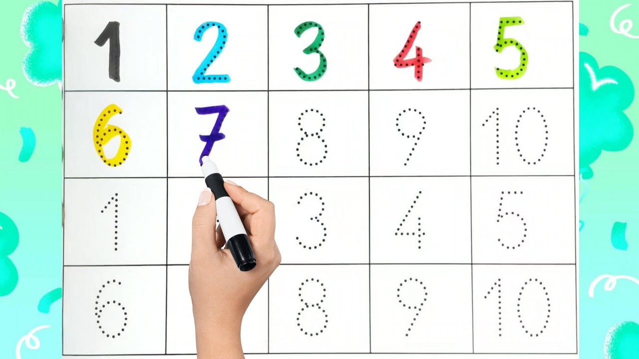 Numbers 1 to 10 | Kids Count Numbers 1-10 | Toddler & Preschool Educational Video #kiddostv