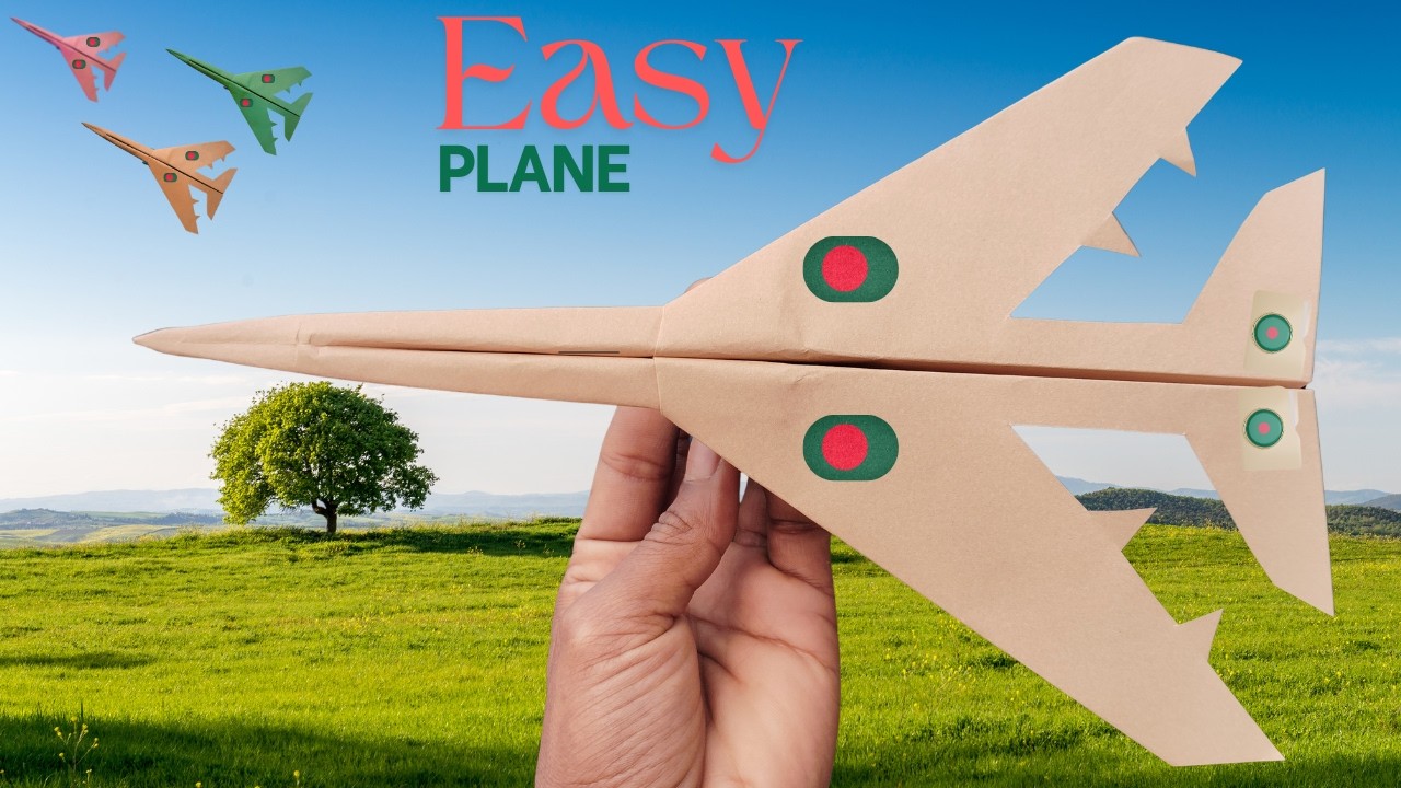 How To Make A Paper Plane | Paper Airplane Tutorial | Maple Drawing Craft