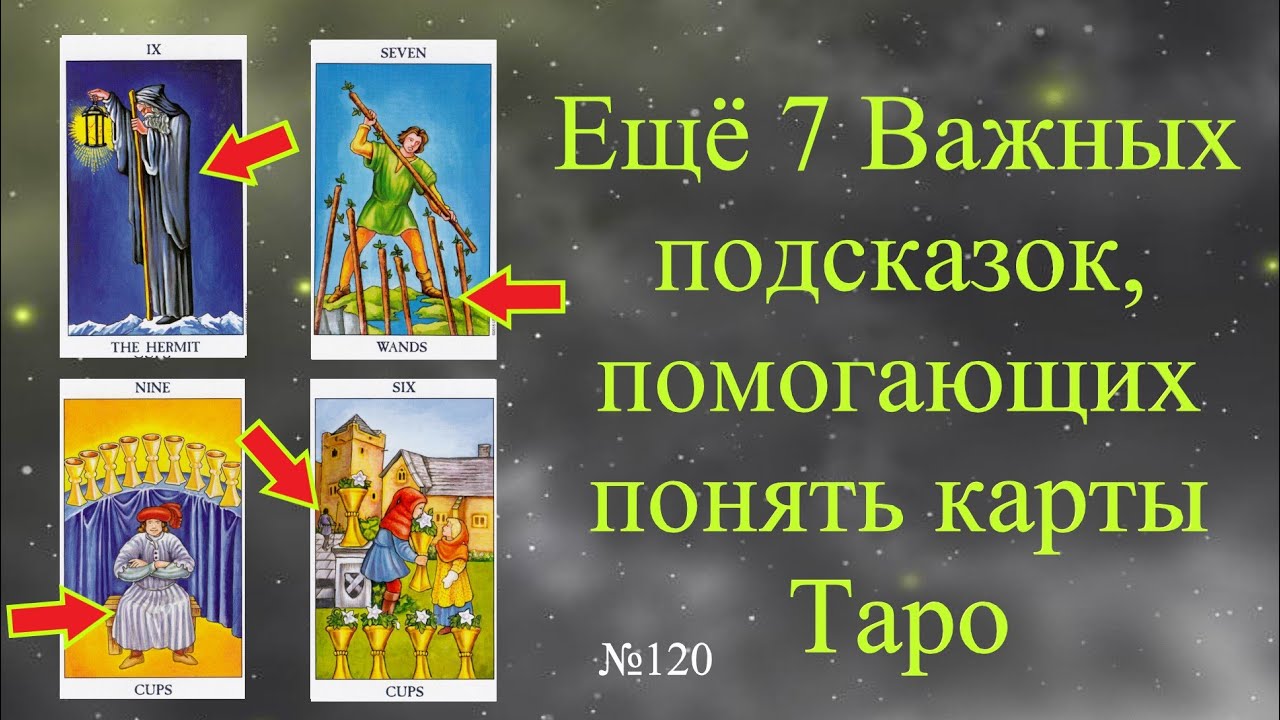 Важные визуальные подсказки - помогающие понять арканы Таро. Обучение таро бесплатно.