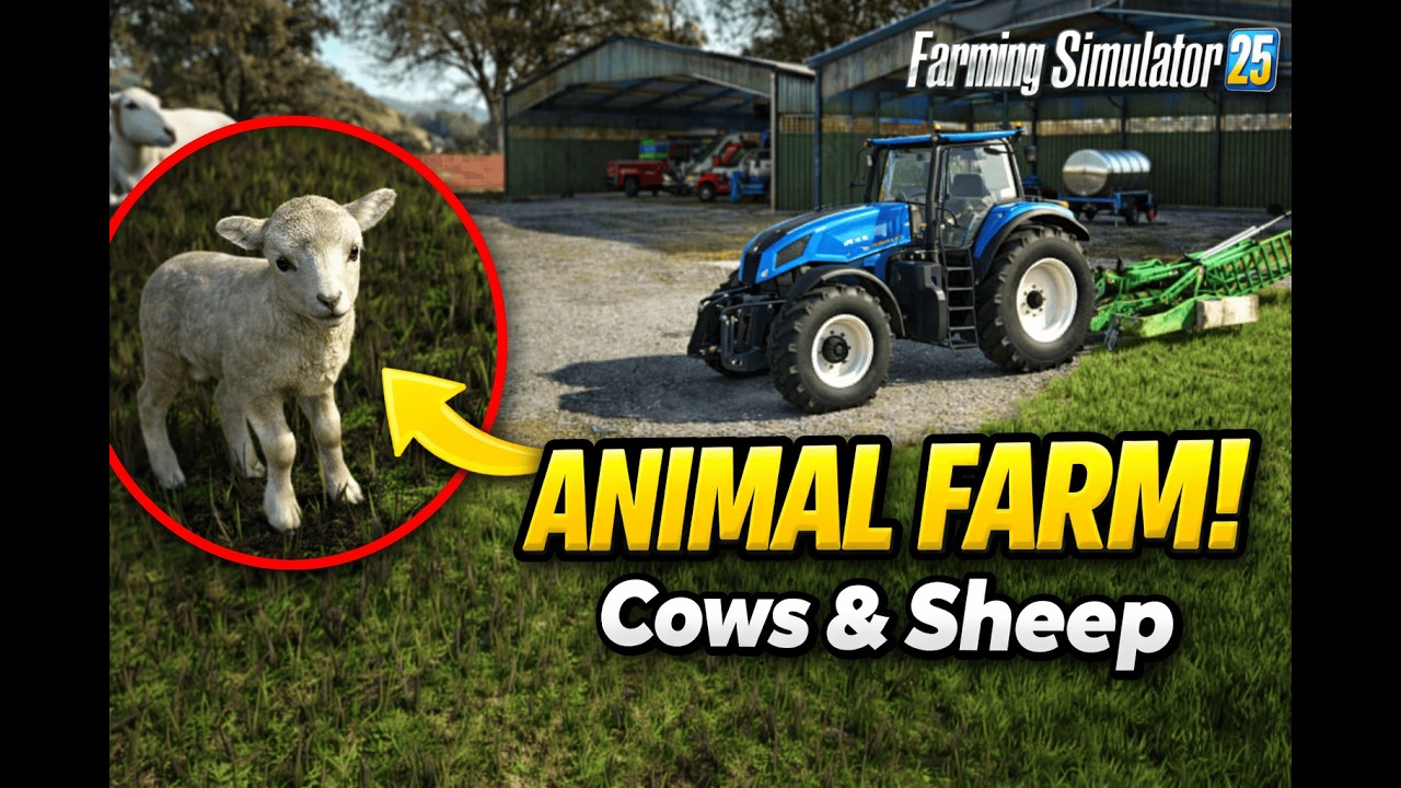 Starting My Animal Farm! Cows & Sheep + New Sheds | Farming Simulator 25
