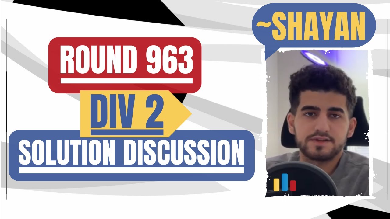 Codeforces Round 963 (Div 2) - Solution Discussion