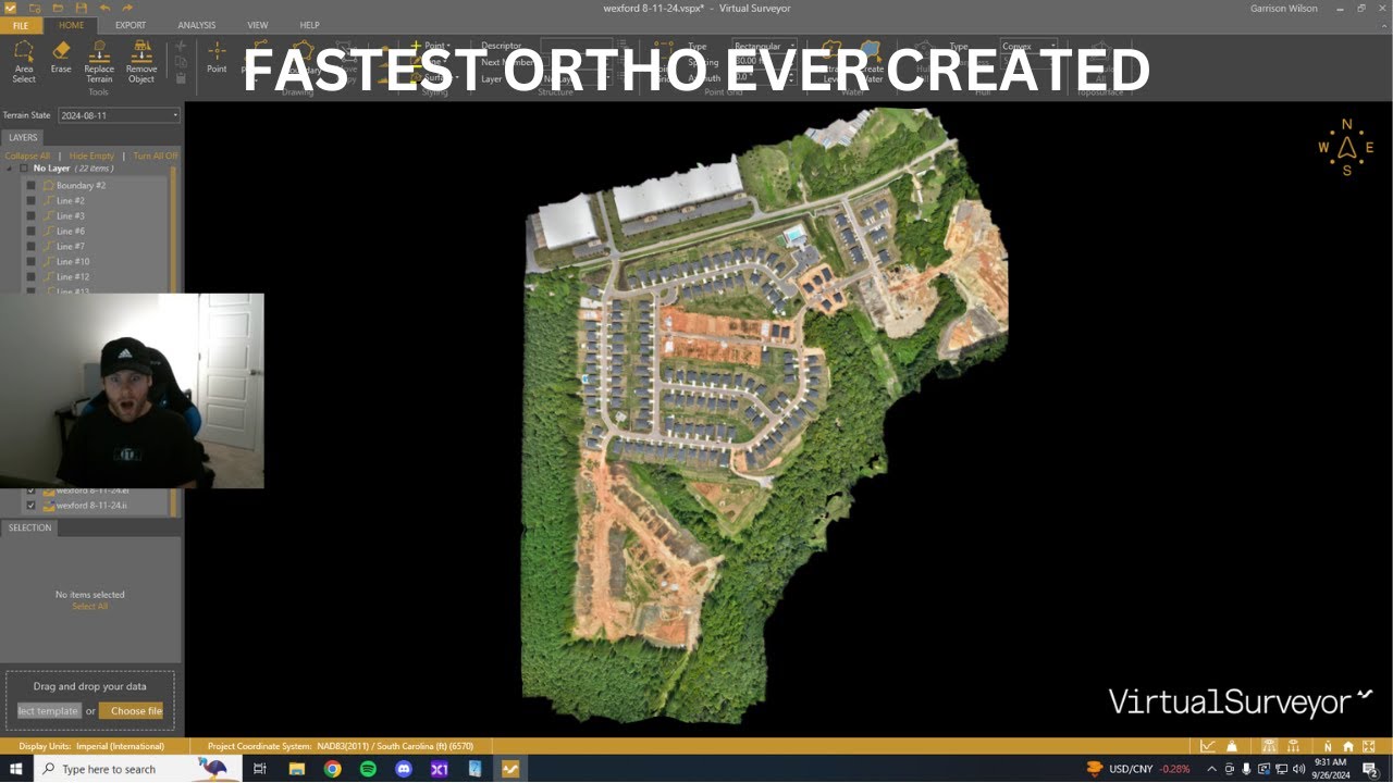 How to Create an Ortho in 6min - DJI M3E x Terrain Creator/Virtual Surveyor