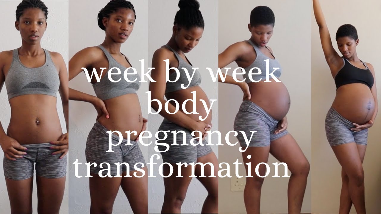 PREGNANCY TRANSFORMATION | WEEK BY WEEK BODY CHANGES