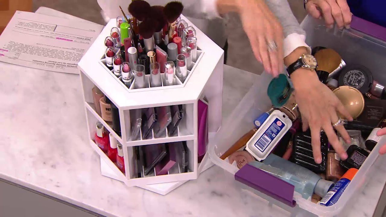 Tabletop Spinning Cosmetic Organizer by Lori Greiner with Lisa Robertson