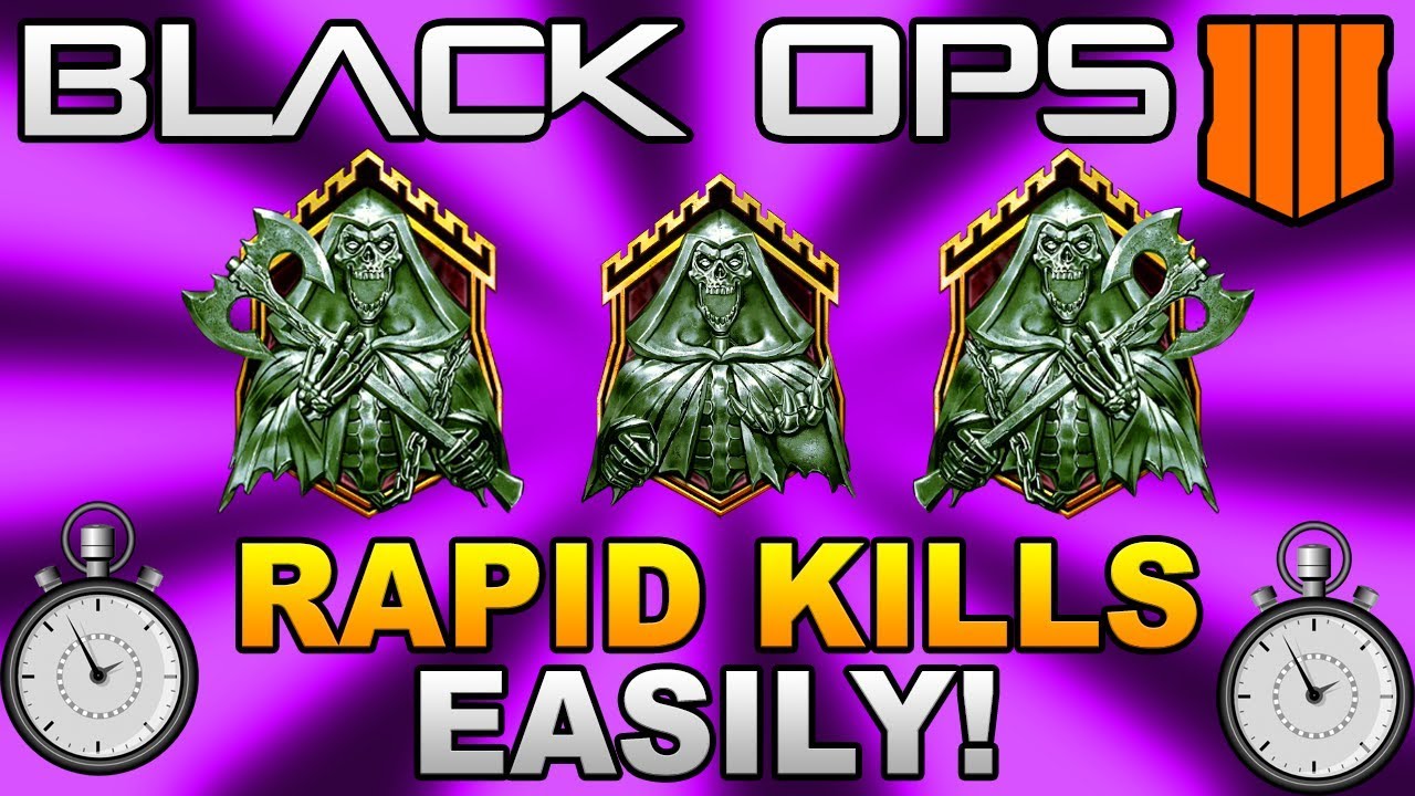 Black Ops 4: HOW TO GET EASY RAPID KILLS (Diamond/Gold/Dark matter Camo Fast)!