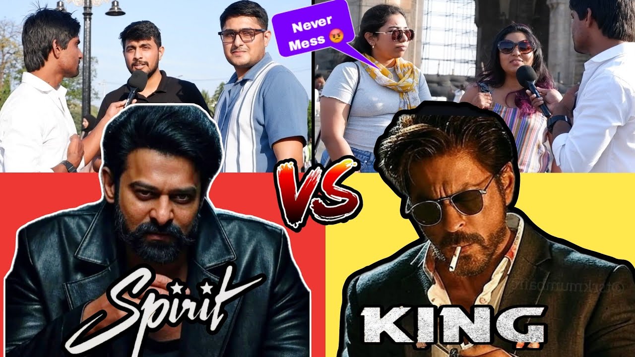 Which Movie Will Be HIT OR FLOP | King VS Spirit public reaction srk vs Prabhas trailer new teaser