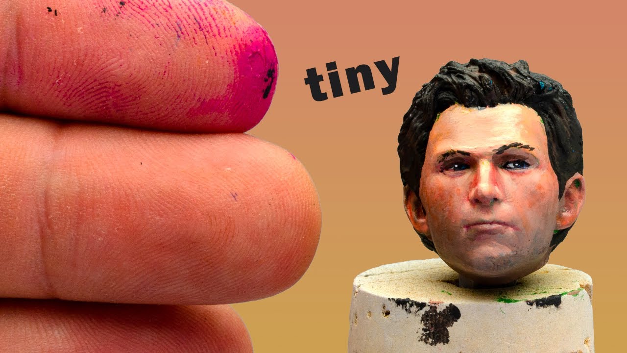 15 Min SPEEDPAINTING of a Tom Holland Miniature Face