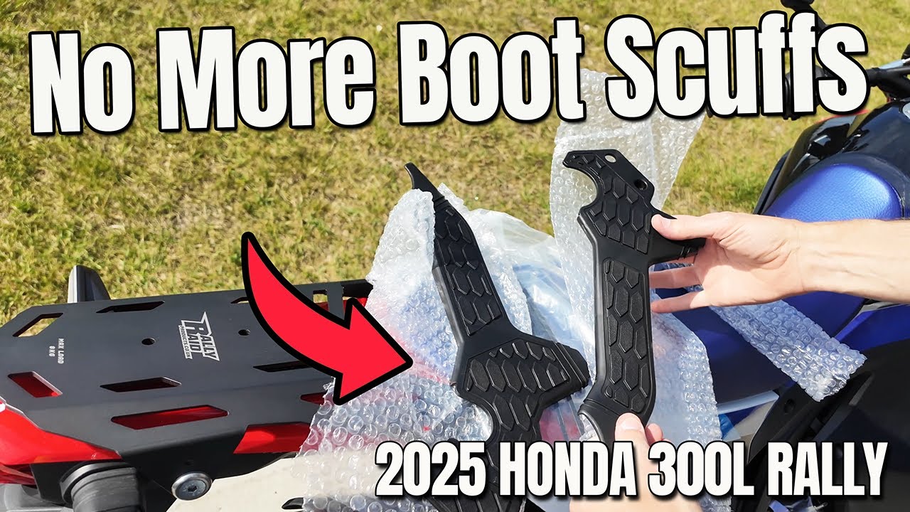 CRF300L Rally Frame Protection Install | Stop Boot Scuffs (Quick Mod)