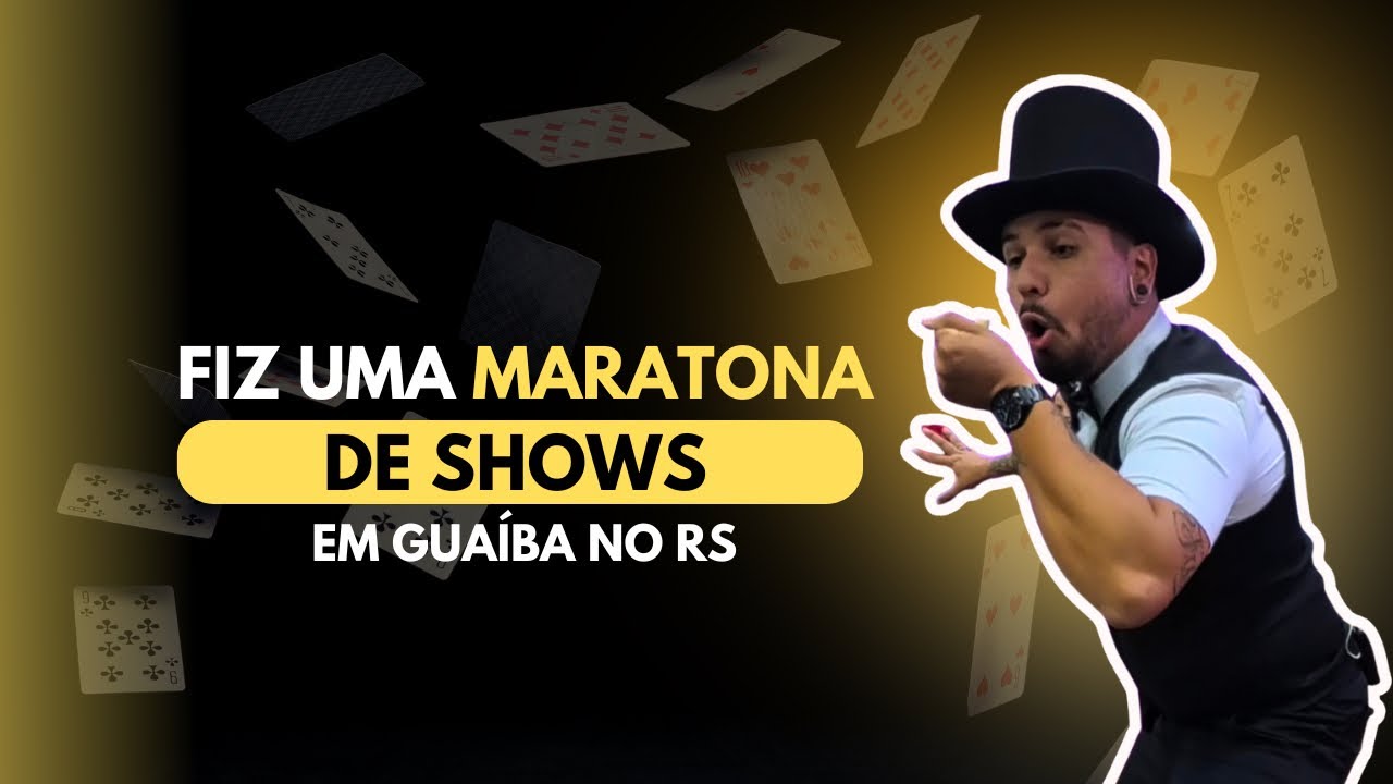 Fiz uma maratona de shows 🤩🪄🎩