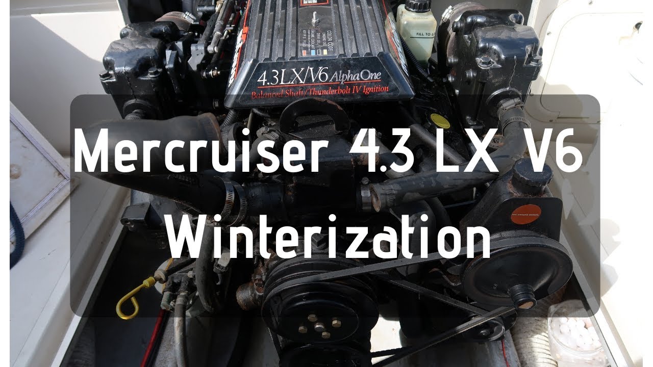 Mercruiser 4.3 LX V6 Подготовка к зиме